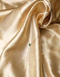 Jayda green pearl necklace