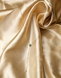 Jayda green pearl necklace